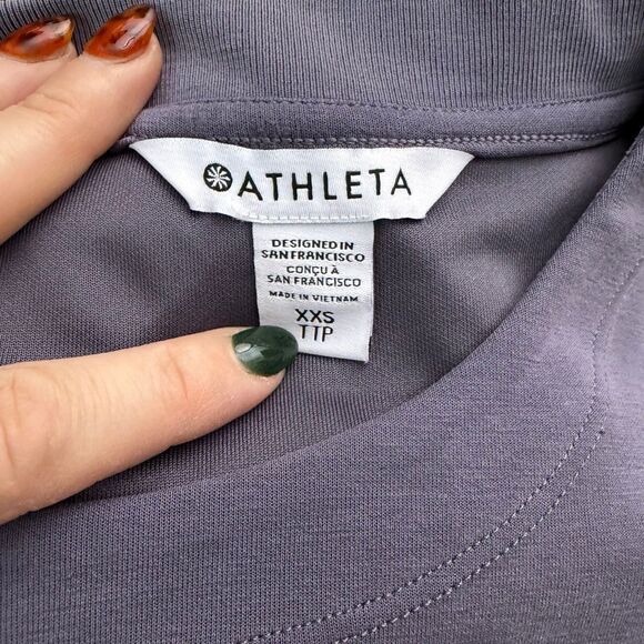 Athleta Seasoft Tank Dress Dusk Violet XXS - Picture 5 of 6